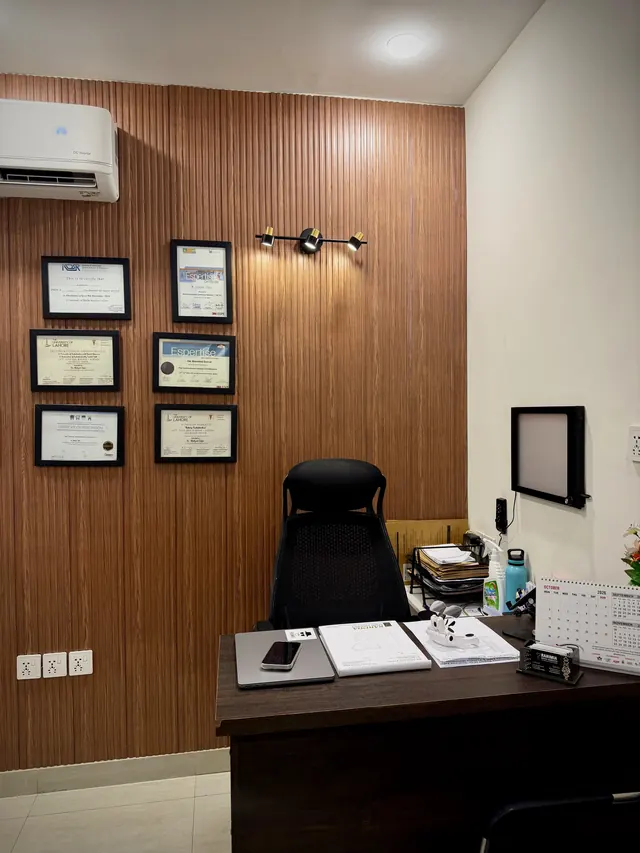 Dr. Shahzad Zafar's consultation desk
